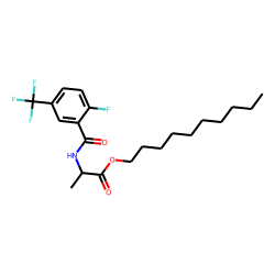 D-Alanine, N-(2-fluoro-5-trifluoromethylbenzoyl)-, decyl ester