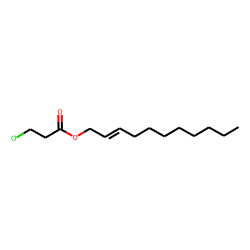 3-Chloropropionic acid, undec-2-enyl ester
