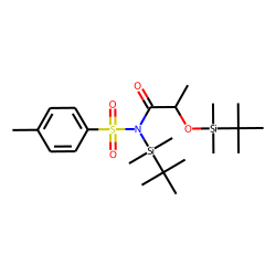 N-(2-Hydroxy-propionyl)-4-methyl-benzenesulfonamide, N,O-di(tert.-butyldimethylsilyl)-