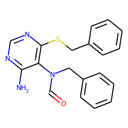 Formamide, n-[4-amino-6-(benzylthio)-5-pyrimidinyl]-n-benzyl-