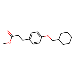 3-(4-cyclohexyl-methyl-oxy-phenyl)-propionic acid, methyl ester