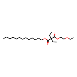 Diethylmalonic acid, 2-ethoxylethyl tridecyl ester