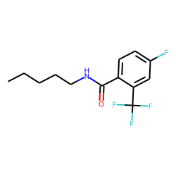 4-Fluoro-2-trifluoromethylbenzamide, N-pentyl-