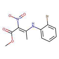 (Z)-3-(o-Bromophenylamino)-2-nitrocrotonic acid methyl ester