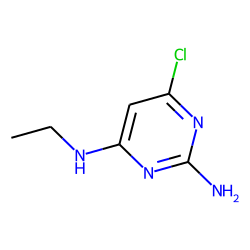 Pyrimidine, 2-amino-4-chloro-6-(ethylamino)-