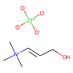 N-(3-hydroxy-1-propenyl) trimethylammonium perchlorate
