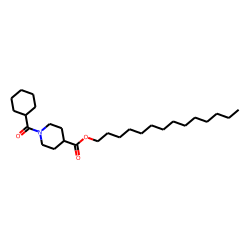 Isonipecotic acid, N-(cyclohexylcarbonyl)-, tetradecyl ester