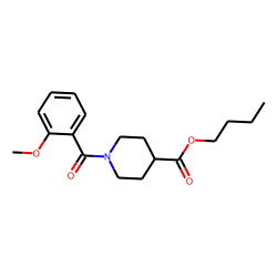 Isonipecotic acid, N-(2-methoxybenzoyl)-, butyl ester