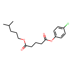 Glutaric acid, 4-chlorophenyl isohexyl ester