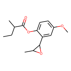 Butanoic acid, 2-methyl-, 4-methoxy-2-(3-methyloxiranyl)phenyl ester