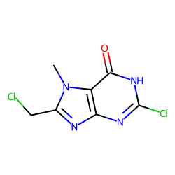 Purin-6(1h)-one, 2-chloro-8-chloromethyl-7-methyl-