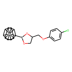 Chlorphenesin, ferroceneboronate derivative
