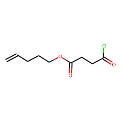 Succinic acid, monochloride pent-4-enyl ester