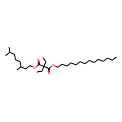 Diethylmalonic acid, 3,7-dimethyloctyl tetradecyl ester