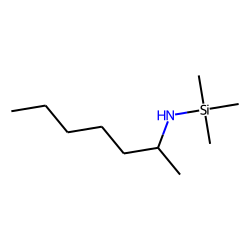 3-Aminoheptane, mono-TMS