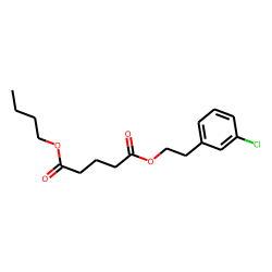 Glutaric acid, butyl 2-(3-chlorophenyl)ethyl ester