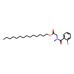 Sarcosine, N-(2-bromobenzoyl)-, tetradecyl ester