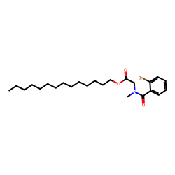 Sarcosine, n-(2-bromobenzoyl)-, tetradecyl ester