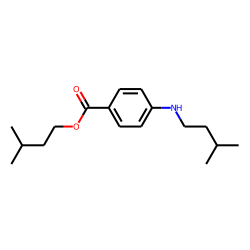 Benzoic acid, 4-(3-methylbutyl)amino-, 3-methylbutyl ester