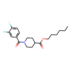 Isonipecotic acid, N-(3,4-difluorobenzoyl)-, hexyl ester
