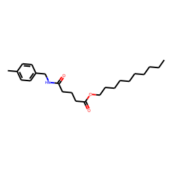 Glutaric acid, monoamide, N-(4-methylbenzyl)-, decyl ester