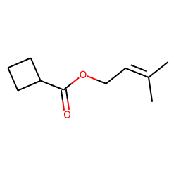 Cyclobutanecarboxylic acid, 3-methylbut-2-enyl ester