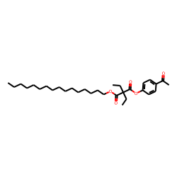 Diethylmalonic acid, 4-acetylphenyl hexadecyl ester