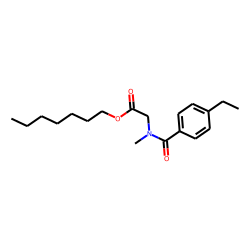 Sarcosine, N-(4-ethylbenzoyl)-, heptyl ester