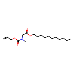 Glycine, N-methyl-N-allyloxycarbonyl-, undecyl ester