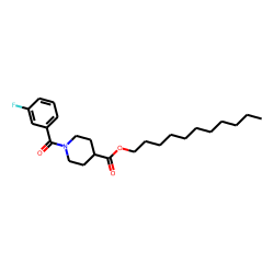 Isonipecotic acid, N-(3-fluorobenzoyl)-, undecyl ester