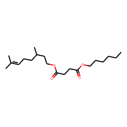 Succinic acid, 3,7-dimethyloct-6-en-1-yl hexyl ester
