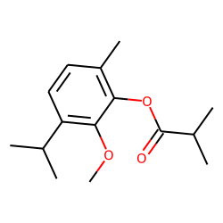 2-(Isobutyryloxy)-thymol methyl ether
