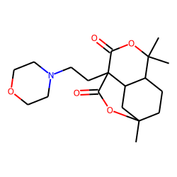 Malonic dilactone, alpha-[2-(morpholino)ethyl]-cis-1(me),3(h),4(h)-cis-3(h)-1,8-dihydroxy-3-p-menthyl