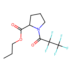 L-Proline, N-pentafluoropropionyl-, propyl ester