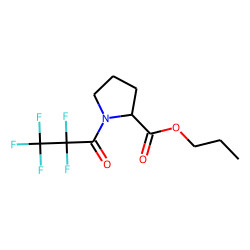 l-Proline, n-pentafluoropropionyl-, propyl ester