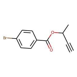 4-Bromobenzoic acid, but-3-yn-2-yl ester