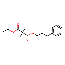 Dimethylmalonic acid, ethyl 3-phenylpropyl ester