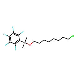 8-Chlorooctanol, dimethylpentafluorophenylsilyl ether