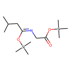 Isovalerylglycine, bis-TMS