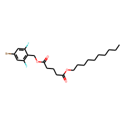 Glutaric acid, 2,6-difluoro-4-bromobenzyl decyl ester