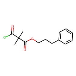 Dimethylmalonic acid, monochloride, 3-phenylpropyl ester