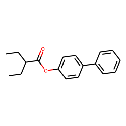 2-Ethylbutyric acid, 4-biphenyl ester