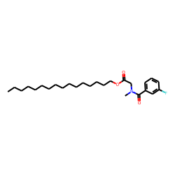 Sarcosine, N-(3-fluorobenzoyl)-, hexadecyl ester