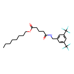 Glutaric acid, monoamide, N-(3,5-di(trifluoromethyl)benzyl)-, octyl ester
