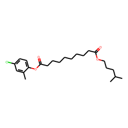 Sebacic acid, 4-chloro-2-methylphenyl isohexyl ester