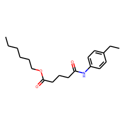 Glutaric acid, monoamide, N-(4-ethylphenyl)-, hexyl ester