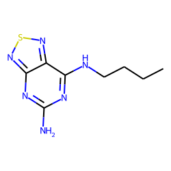 [1,2,5]Thiadiazolo[3,4-d]pyrimidine, 5-amino-7-butylamino-