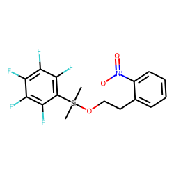 2-(2-Nitrophenyl)ethanol, dimethylpentafluorophenylsilyl ether