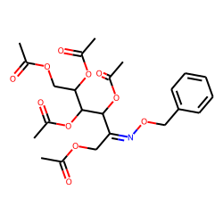 D-(-)-Fructose, pentaacetate, benzyloxime (isomer 1)