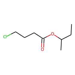 Butanoic acid, 4-chloro, 1-methylpropyl ester